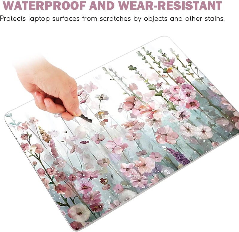 DINKY Laptop Skin Sticker Decal, 16" 16.5” 17” 17.3 inch Laptop Universal Reusable Vinyl Skin Stickers Art Cover Decal Notebook PC Personalized Protector Flower - Image 3